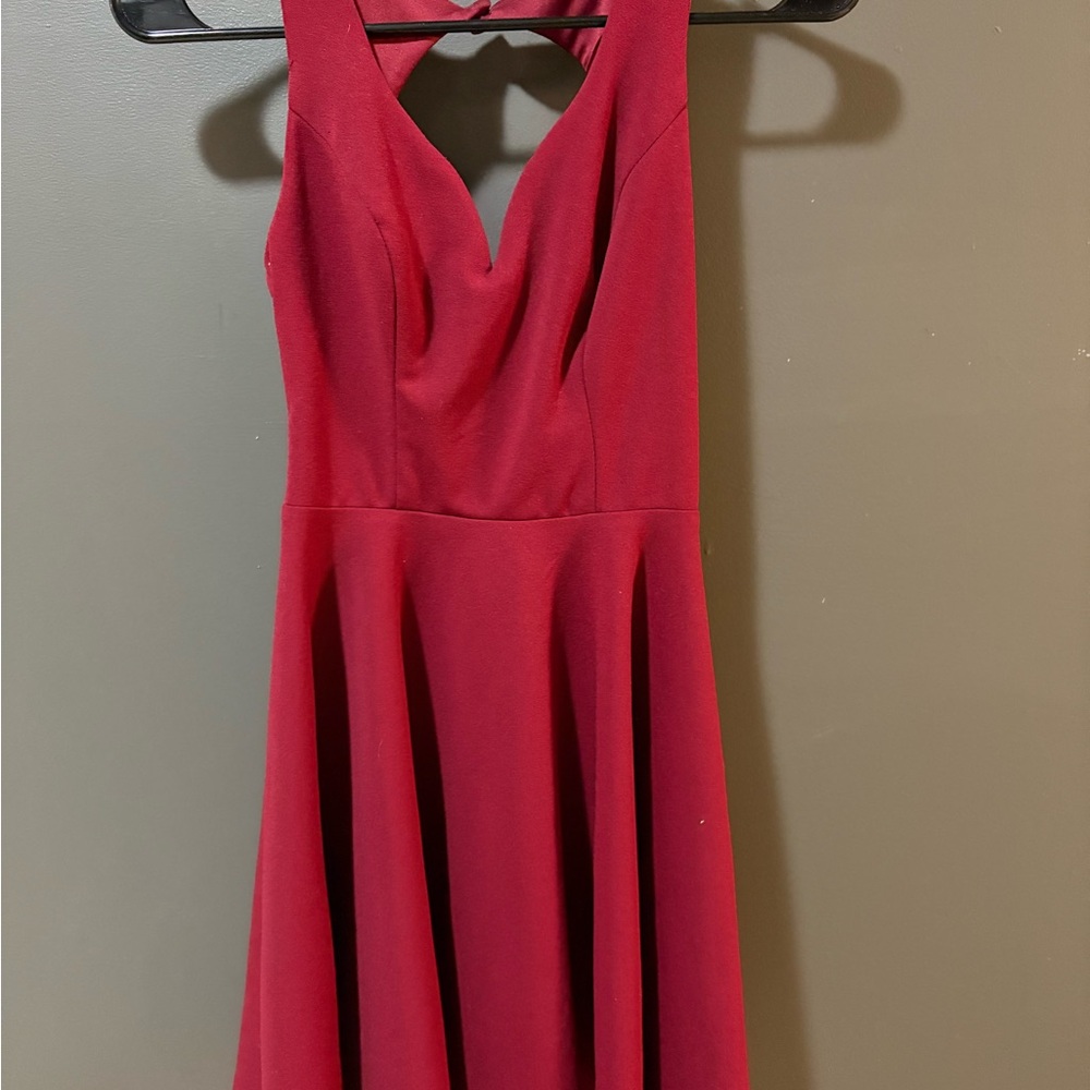 B Darlin Red Backless Dress